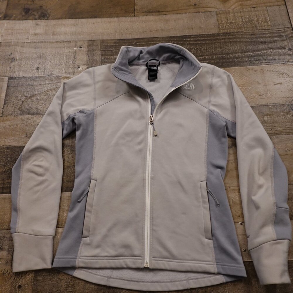The North face soft shell jacket flash dry women's small gray